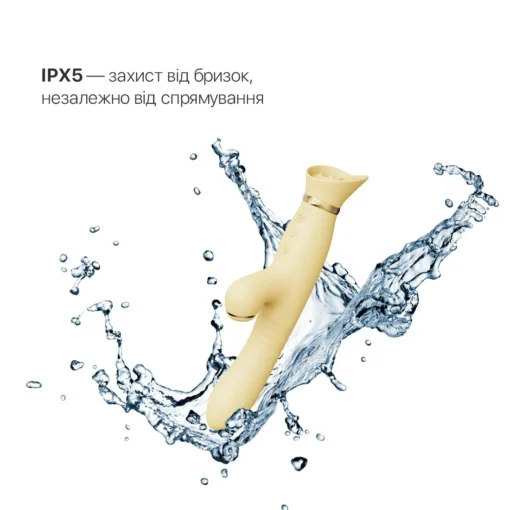 Пульсатор-вібратор із вакуумною стимуляцією клітора Zalo - ROSE Thruster Lemon Yellow - Зображення 5