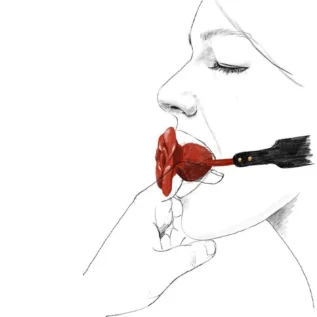 Зображення Розкішний кляп у вигляді троянди Zalo - Rose Ball Gag