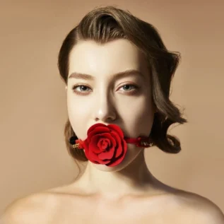 Зображення Розкішний кляп у вигляді троянди Zalo - Rose Ball Gag