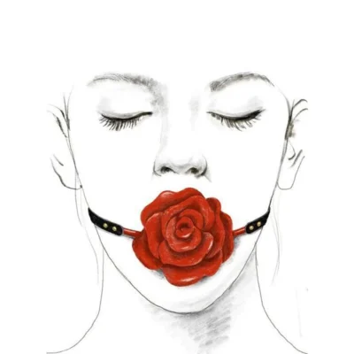 Зображення Розкішний кляп у вигляді троянди Zalo - Rose Ball Gag