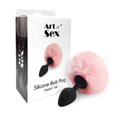 Зображення Силіконова анальна пробка М Art of Sex - Silicone Bunny Tails Butt plug