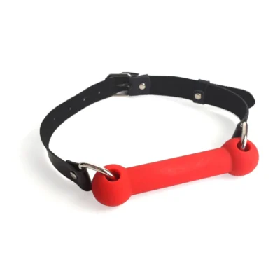 Alternative view of Кляп-палиця на ременях Art of Sex – Gag Stick Silicon червоний