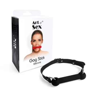 Кляп-палиця на ременях Art of Sex – Gag Stick Silicon чорний 10 Зображення Кляп-палиця на ременях Art of Sex – Gag Stick Silicon чорний