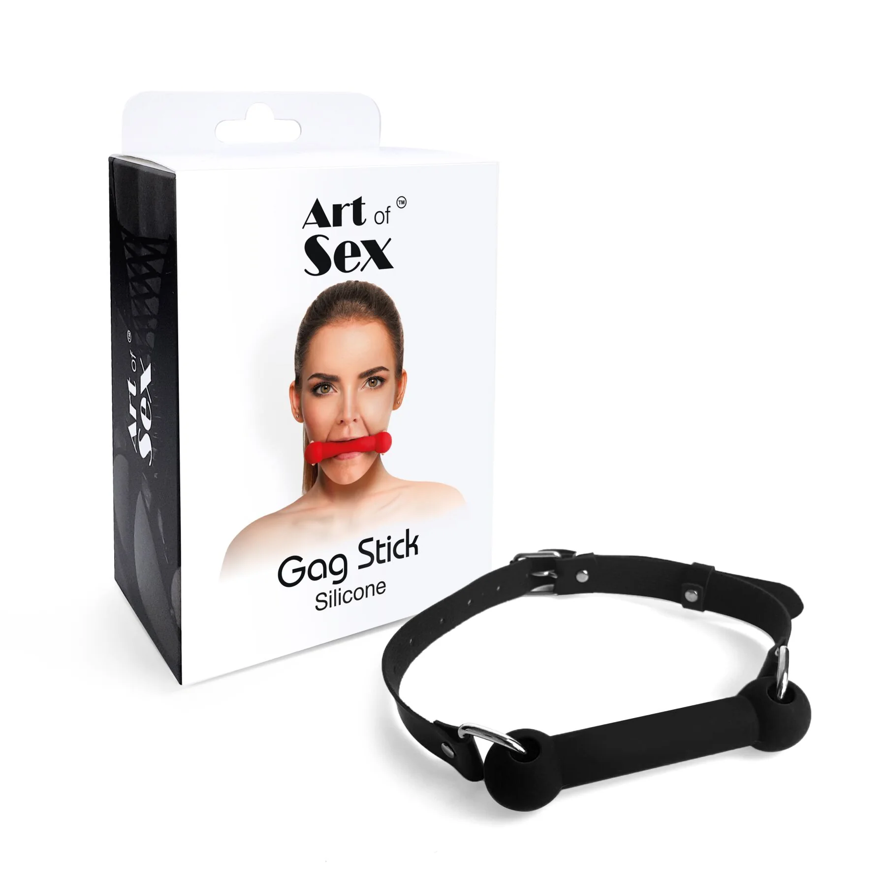 Кляп-палиця на ременях Art of Sex – Gag Stick Silicon чорний 6 Кляп-палиця на ременях Art of Sex – Gag Stick Silicon чорний - Зображення 4