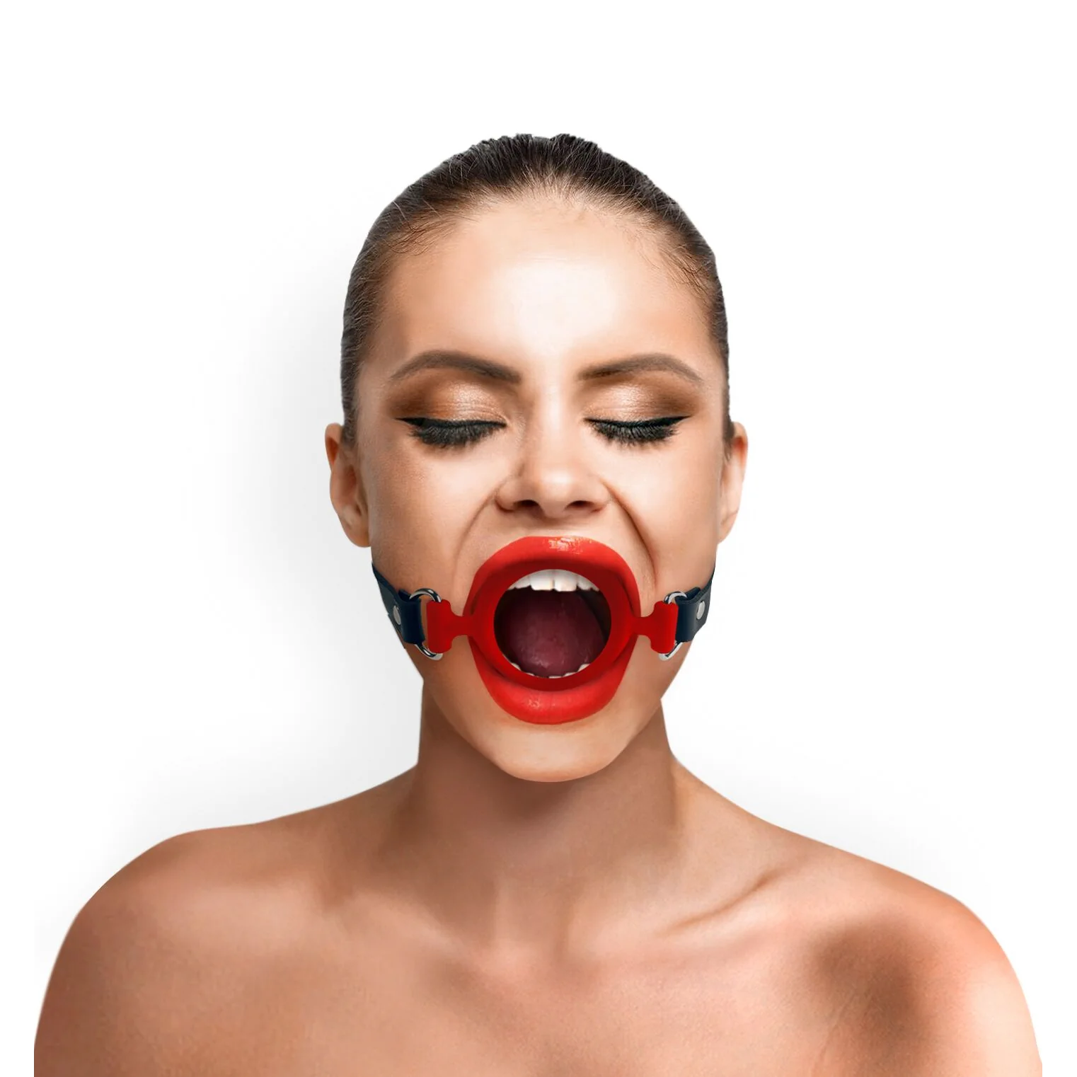 Кляп-розширювач силіконове кільце Art of Sex – Gag ring червоний 3 Кляп-розширювач силіконове кільце Art of Sex – Gag ring червоний