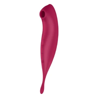 Alternative view of Смарт-вібратор для клітора з вакуумною стимуляцією Satisfyer Twirling Pro+ dark red