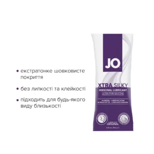 Зображення Набір лубрикантів Foil Display Box JO Xtra Silky Silicone 12x10ml