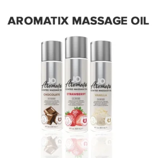 Зображення Натуральна масажна олія JO Aromatix Massage Oil Strawberry 120ml