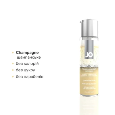 Набір лубрикантів JO Sweet&Bubbly Champagne & Chocolate Cove Strawberry 2x60ml 9 Зображення Набір лубрикантів JO Sweet&Bubbly Champagne & Chocolate Cove Strawberry 2x60ml
