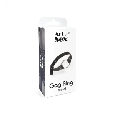 Зображення Кляп металеве кільце на ременях Art of Sex – Gag Ring Metal