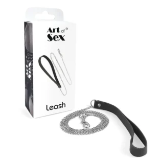 Повідець на ланцюжку із натуральної шкіри Art of Sex - Leash 10 Повідець на ланцюжку із натуральної шкіри Art of Sex - Leash - Зображення 4
