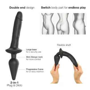 Alternative view of Анальна пробка з дилдо 2в1 Strap-On-Me SWITCH PLUG-IN REALISTIC DILDO
