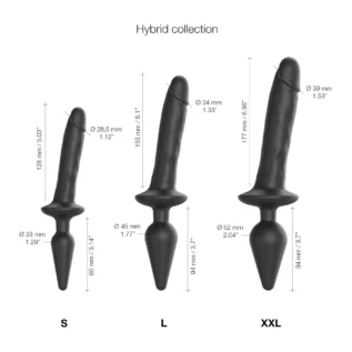 Зображення Анальна пробка з дилдо 2в1 Strap-On-Me SWITCH PLUG-IN REALISTIC DILDO