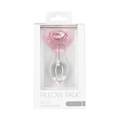 Зображення Скляна анальна пробка Pillow Talk Rosy Luxurious Glass Anal Plug