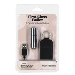 Зображення Віброкуля PowerBullet First-Class Bullet 2.5″ with Key Chain Pouch