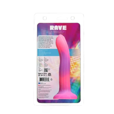 Фалоімітатор, що світиться в темряві, ADDICTION Rave 8″, Glow in the Dark Dildo Pink Purple 19 Зображення Фалоімітатор, що світиться в темряві, ADDICTION Rave 8″, Glow in the Dark Dildo Pink Purple