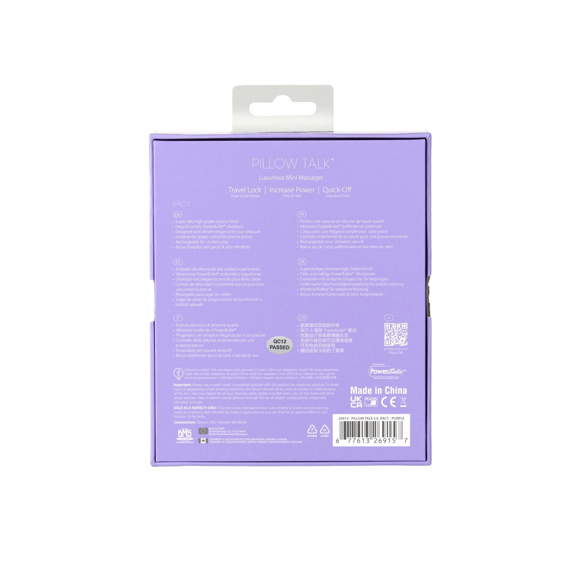 Розкішний вібратор Pillow Talk Racy Purple Special Edition 12 Розкішний вібратор Pillow Talk Racy Purple Special Edition - Зображення 10