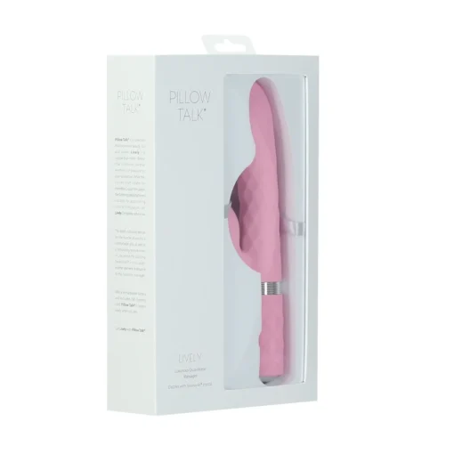 Розкішний кролик з ротацією та вібрацією Pillow Talk Lively Pink - Зображення 10