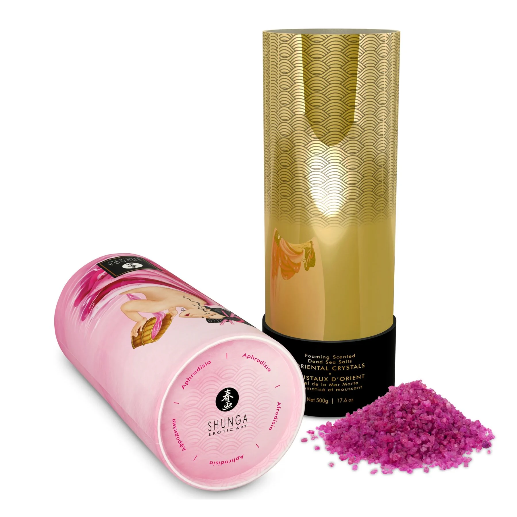 Пінлива сіль для ванни Shunga Dead Sea salt Oriental Crystals — Petal 500gm 5 Пінлива сіль для ванни Shunga Dead Sea salt Oriental Crystals — Petal 500gm - Зображення 3