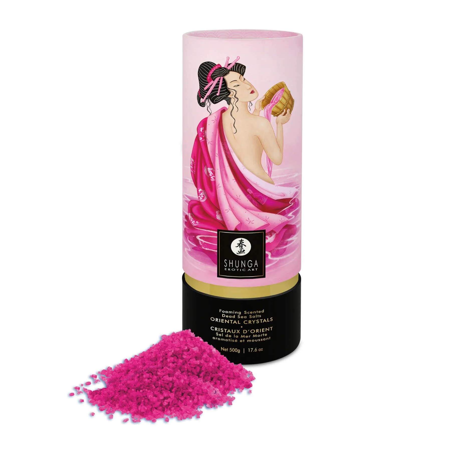 Пінлива сіль для ванни Shunga Dead Sea salt Oriental Crystals — Petal 500gm 7 Пінлива сіль для ванни Shunga Dead Sea salt Oriental Crystals — Petal 500gm - Зображення 5