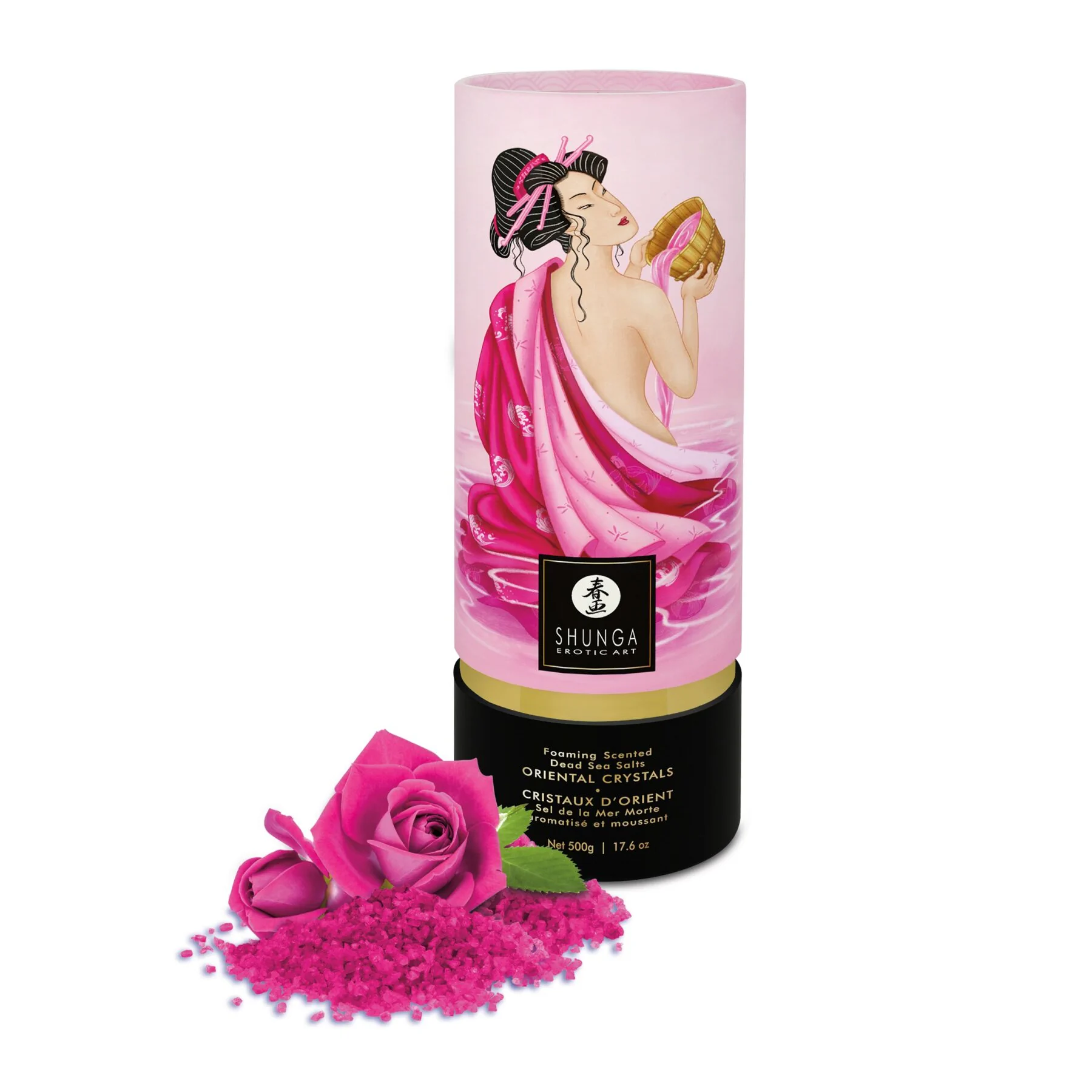 Пінлива сіль для ванни Shunga Dead Sea salt Oriental Crystals — Petal 500gm 6 Пінлива сіль для ванни Shunga Dead Sea salt Oriental Crystals — Petal 500gm - Зображення 4