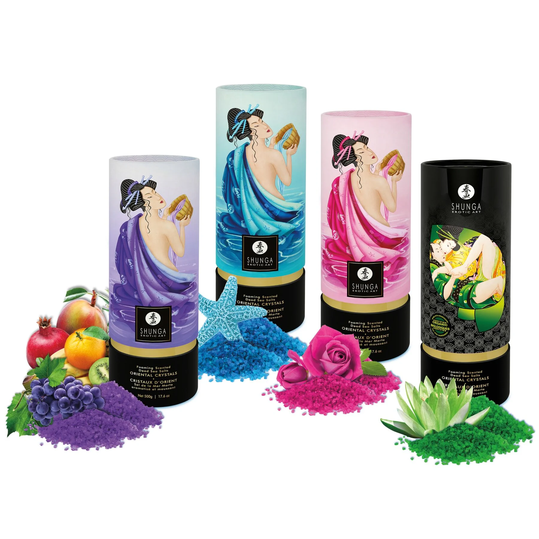 Пінлива сіль для ванни Shunga Dead Sea salt Oriental Crystals — Ocean Temptations 500gm 8 Пінлива сіль для ванни Shunga Dead Sea salt Oriental Crystals — Ocean Temptations 500gm - Зображення 6