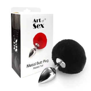 Металевий анальний затор М Art of Sex - Metal Butt plug Rabbit Tail 8 Зображення Металевий анальний затор М Art of Sex - Metal Butt plug Rabbit Tail