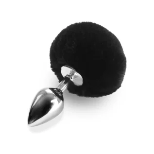 Металевий анальний затор М Art of Sex - Metal Butt plug Rabbit Tail