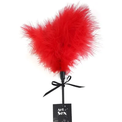 Зображення Лоскітка зі шльопалкою Піка Art of Sex – Puff Peak червона