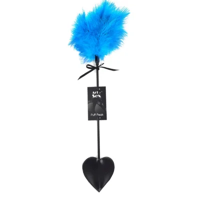 Лоскітка зі шльопалкою Піка Art of Sex – Puff Peak блакитна 6 Зображення Лоскітка зі шльопалкою Піка Art of Sex – Puff Peak блакитна