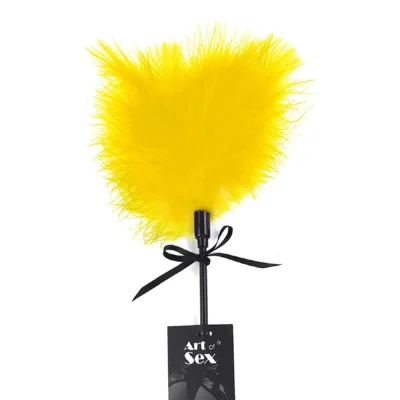 Зображення Лоскітка зі шльопалкою Піка Art of Sex – Puff Peak жовта