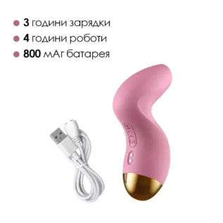 Зображення Вакуумний кліторальний стимулятор Svakom Pulse Pure Pale Pink