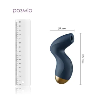 Alternative view of Вакуумний кліторальний стимулятор Svakom Pulse Pure Navy Blue