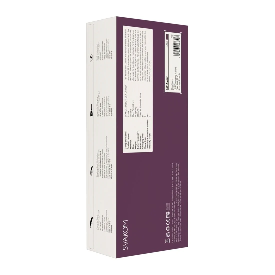 Вібратор-кролик Svakom Avery Lilac 10 Вібратор-кролик Svakom Avery Lilac - Зображення 8