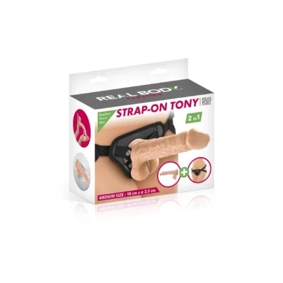 Зображення Жіночий страпон-трусики 2в1 Real Body — Tony