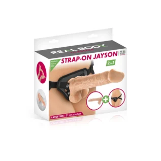 Зображення Жіночий страпон-трусики 2в1 Real Body — Jayson