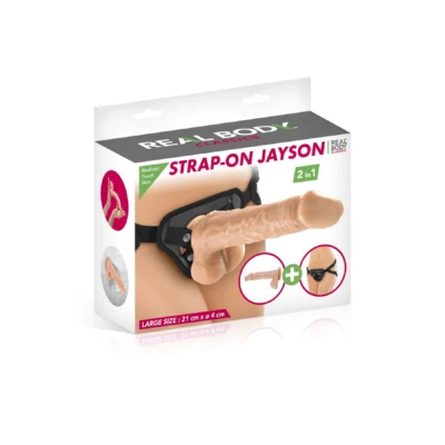 Зображення Жіночий страпон-трусики 2в1 Real Body — Jayson