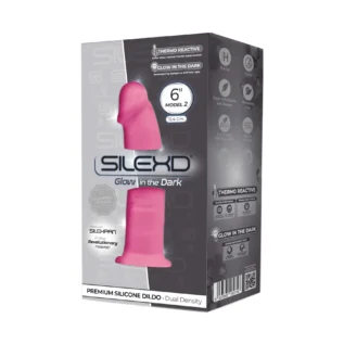 Фалоімітатор SilexD Robby Pink Glow in the dark 5 Зображення Фалоімітатор SilexD Robby Pink Glow in the dark