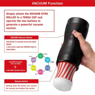 Автоматичний мастурбатор Tenga VACUUM GYRO ROLLER SET 12 Зображення Автоматичний мастурбатор Tenga VACUUM GYRO ROLLER SET