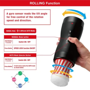 Автоматичний мастурбатор Tenga VACUUM GYRO ROLLER SET 13 Зображення Автоматичний мастурбатор Tenga VACUUM GYRO ROLLER SET