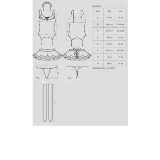 Еротичний костюм покоївки Housemaid L/XL 15 Зображення Еротичний костюм покоївки Housemaid L/XL