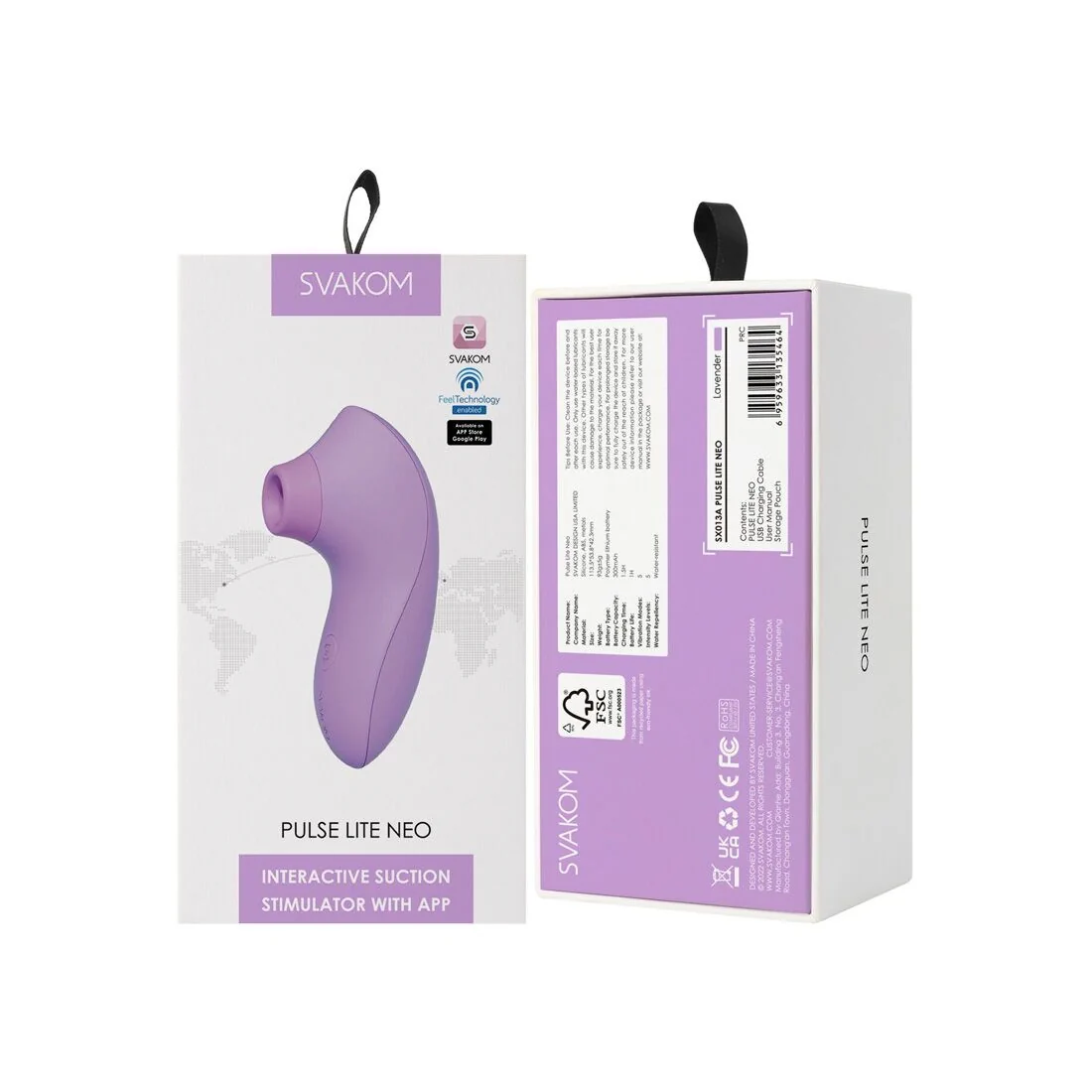 Вакуумний стимулятор Svakom Pulse Lite Neo Lavender 10 Вакуумний стимулятор Svakom Pulse Lite Neo Lavender - Зображення 8