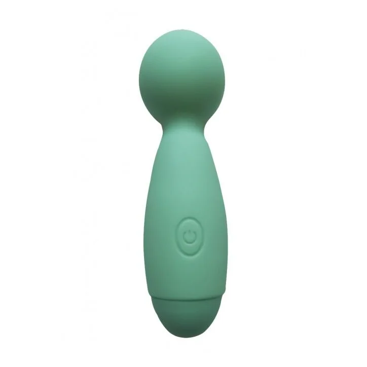 Мінівібромасажер Wooomy Smally Mini Wand Turquoise 3 Мінівібромасажер Wooomy Smally Mini Wand Turquoise