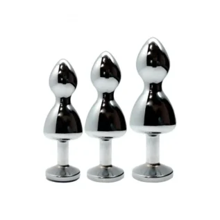 Металева анальна пробка Wooomy Lollypop Double Ball Metal Plug 9 Зображення Металева анальна пробка Wooomy Lollypop Double Ball Metal Plug