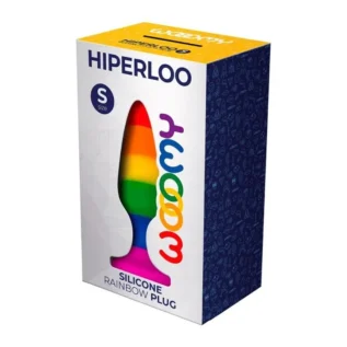 Силіконова анальна пробка Wooomy Hiperloo Silicone Rainbow Plug 9 Зображення Силіконова анальна пробка Wooomy Hiperloo Silicone Rainbow Plug