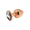 Зображення Металева анальна пробка Wooomy Tralalo Rose Gold Metal Plug Size L