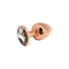 Зображення Металева анальна пробка Wooomy Tralalo Rose Gold Metal Plug Size M
