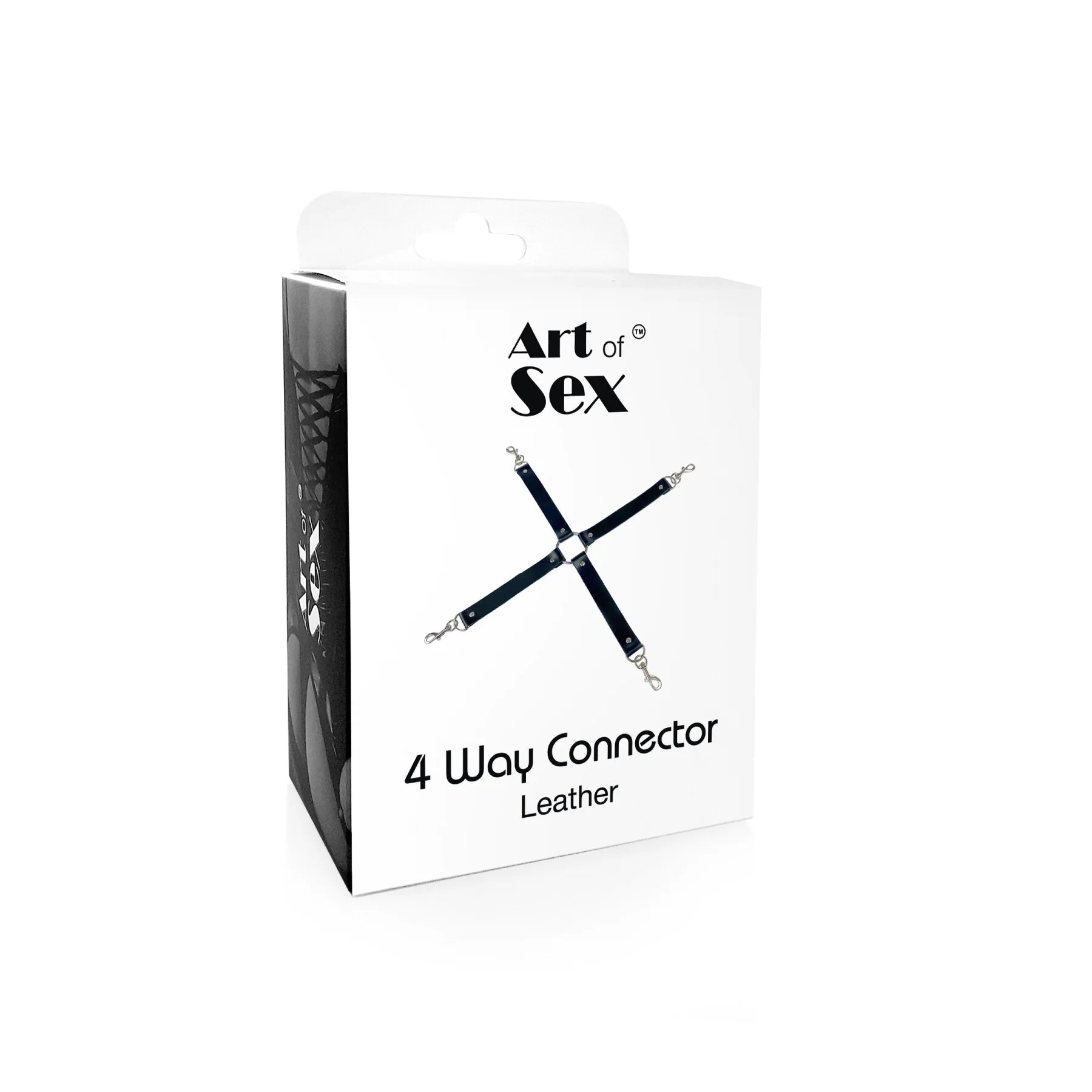 Хрестовина з натуральної шкіри Art of Sex – 4 Way Connector чорний 6 Хрестовина з натуральної шкіри Art of Sex – 4 Way Connector чорний - Зображення 4