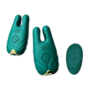 Смарт-вібратор для грудей Zalo - Nave Turquoise Green