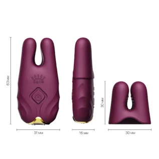 Зображення Смарт-вібратор для грудей Zalo - Nave Velvet Purple